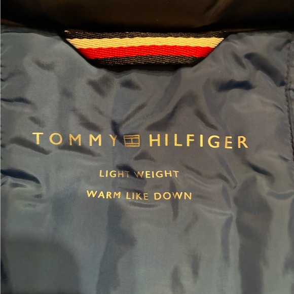 NWT Tommy Hilfiger Men's Lightweight Packable Midnight Blue Puffer Vest Jacket - Picture 6 of 6